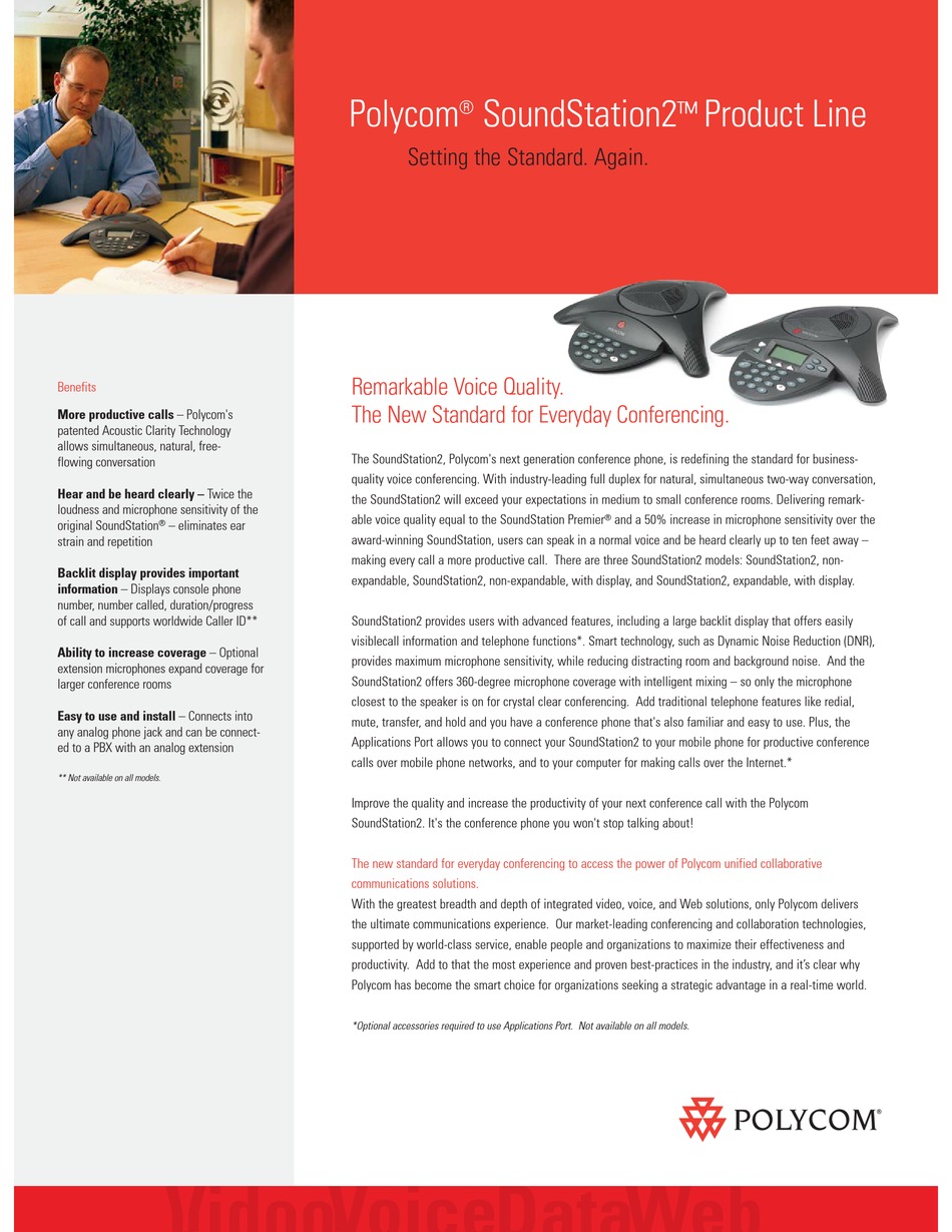 Polycom Soundstation 2 Specifications Pdf Download Manualslib