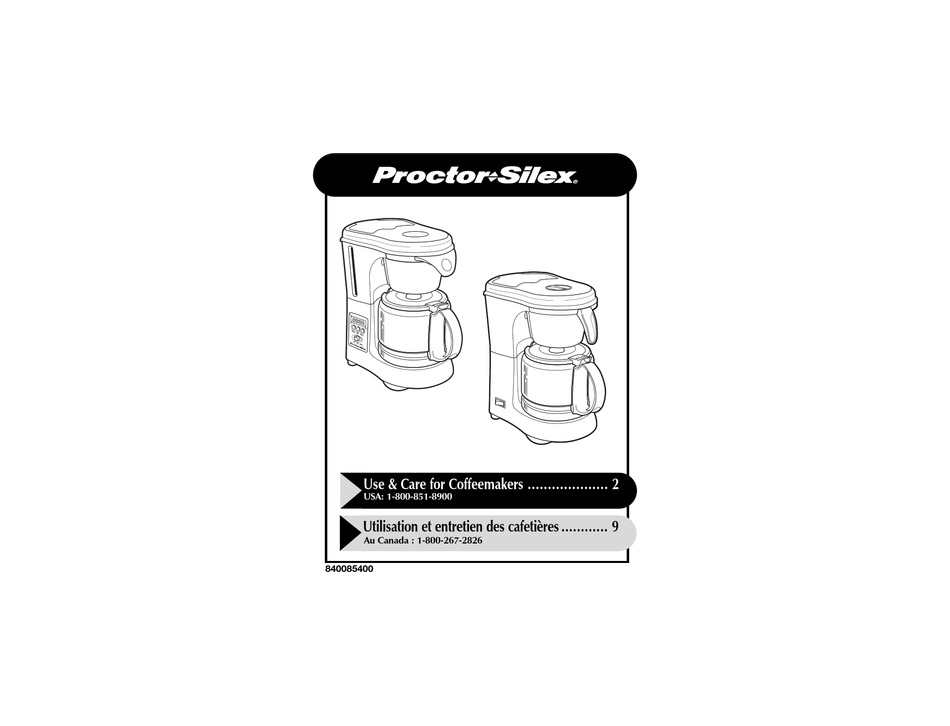 PROCTORSILEX 46811 USE AND CARE MANUAL Pdf Download ManualsLib