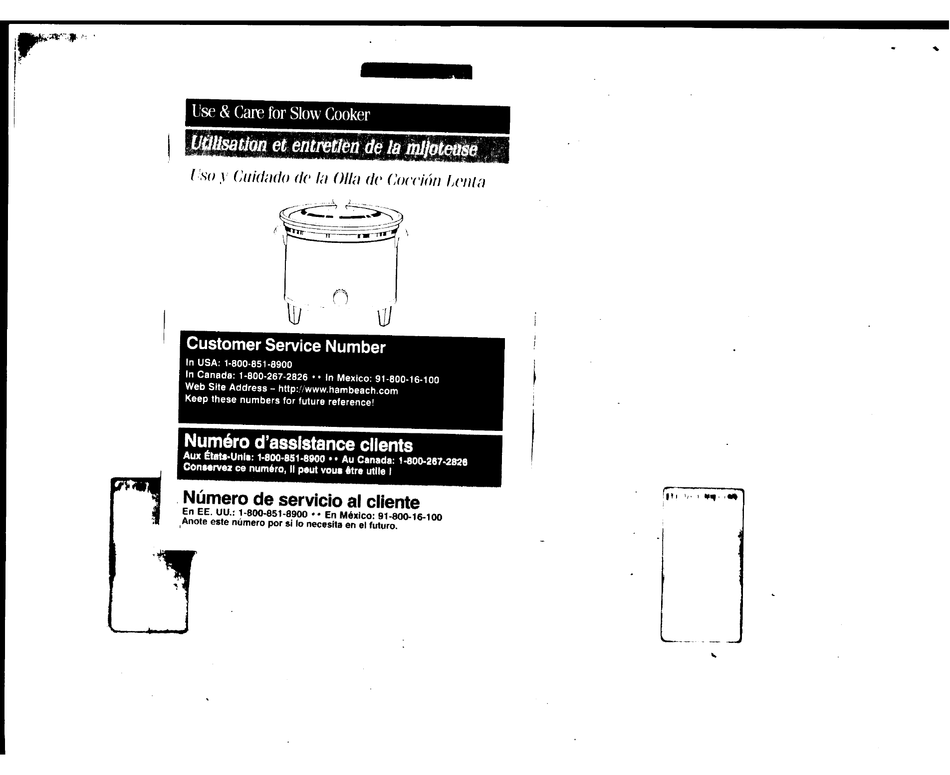 User manual Proctor Silex 48521RY (English - 2 pages)