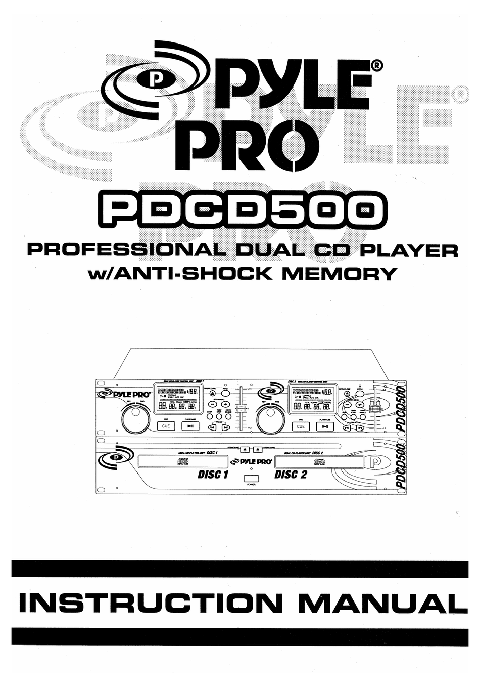 PYLE PRO PDCD500 INSTRUCTION MANUAL Pdf Download ManualsLib