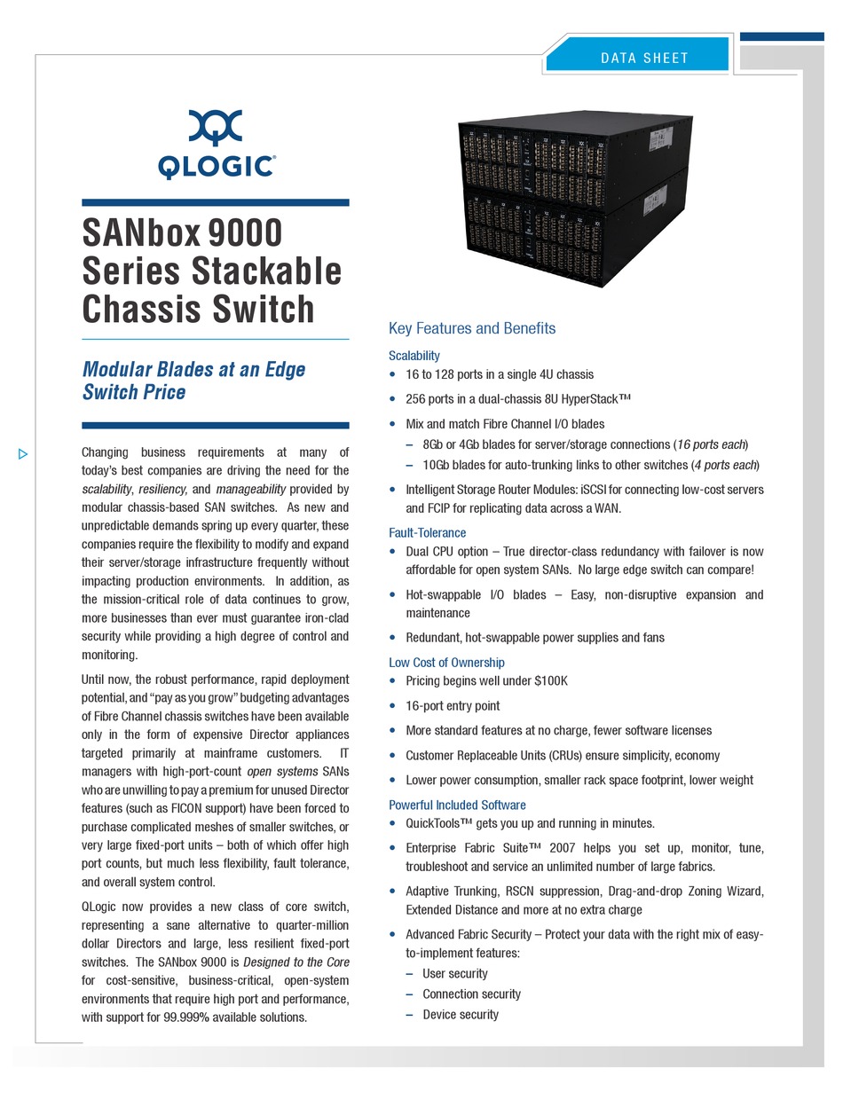 QLOGIC SANBOX 9200 SUPPLEMENTARY MANUAL Pdf Download ManualsLib