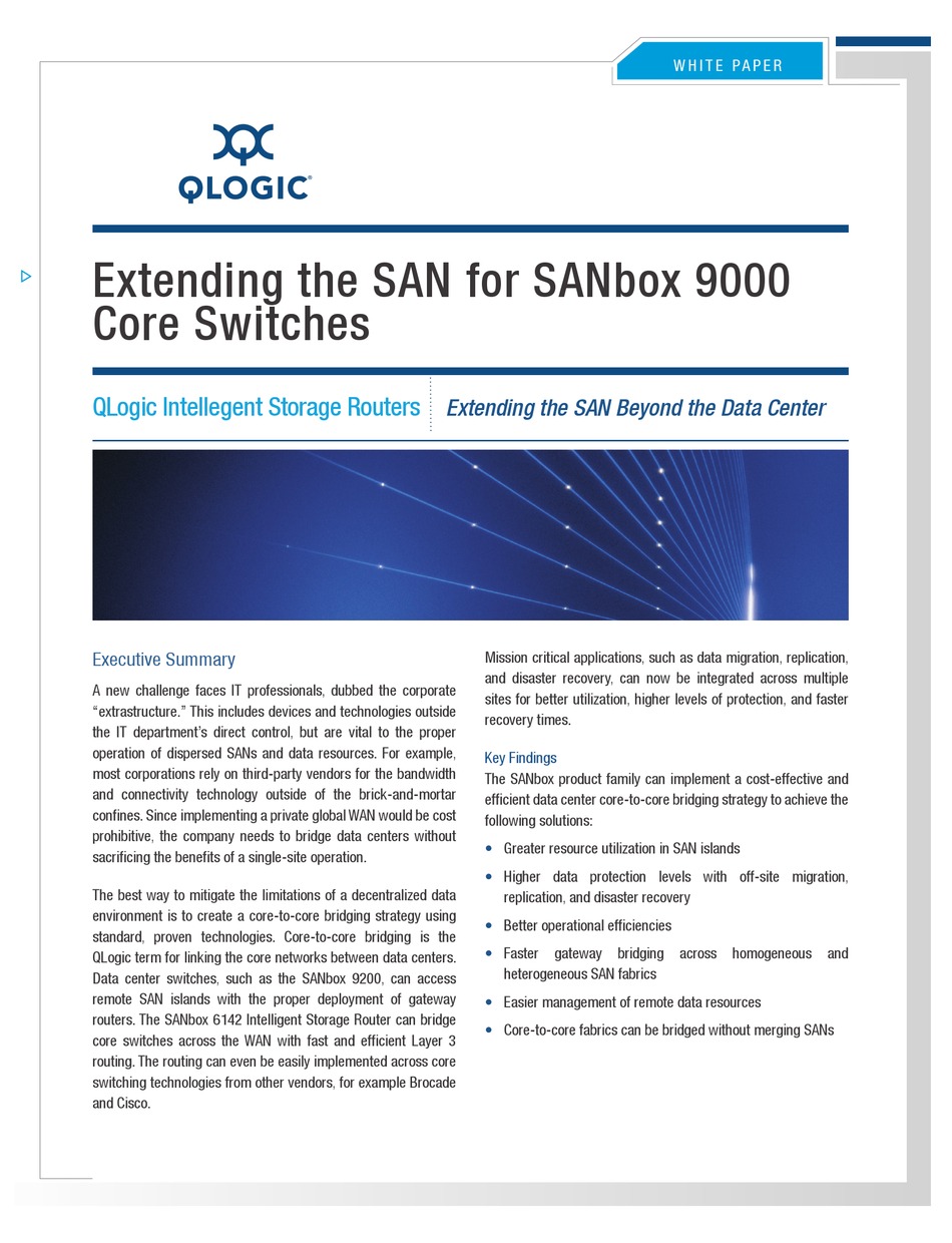 QLOGIC SANBOX 9200 SUPPLEMENTARY MANUAL Pdf Download ManualsLib