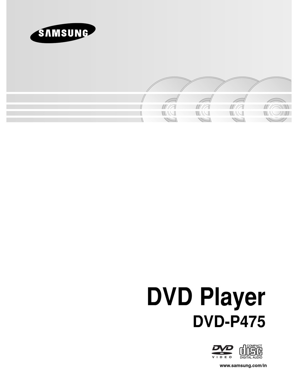 SAMSUNG DVDP475 USER MANUAL Pdf Download ManualsLib