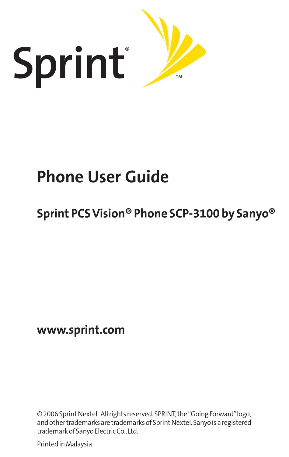 Sanyo Scp 3100 User Manual Pdf Download Manualslib