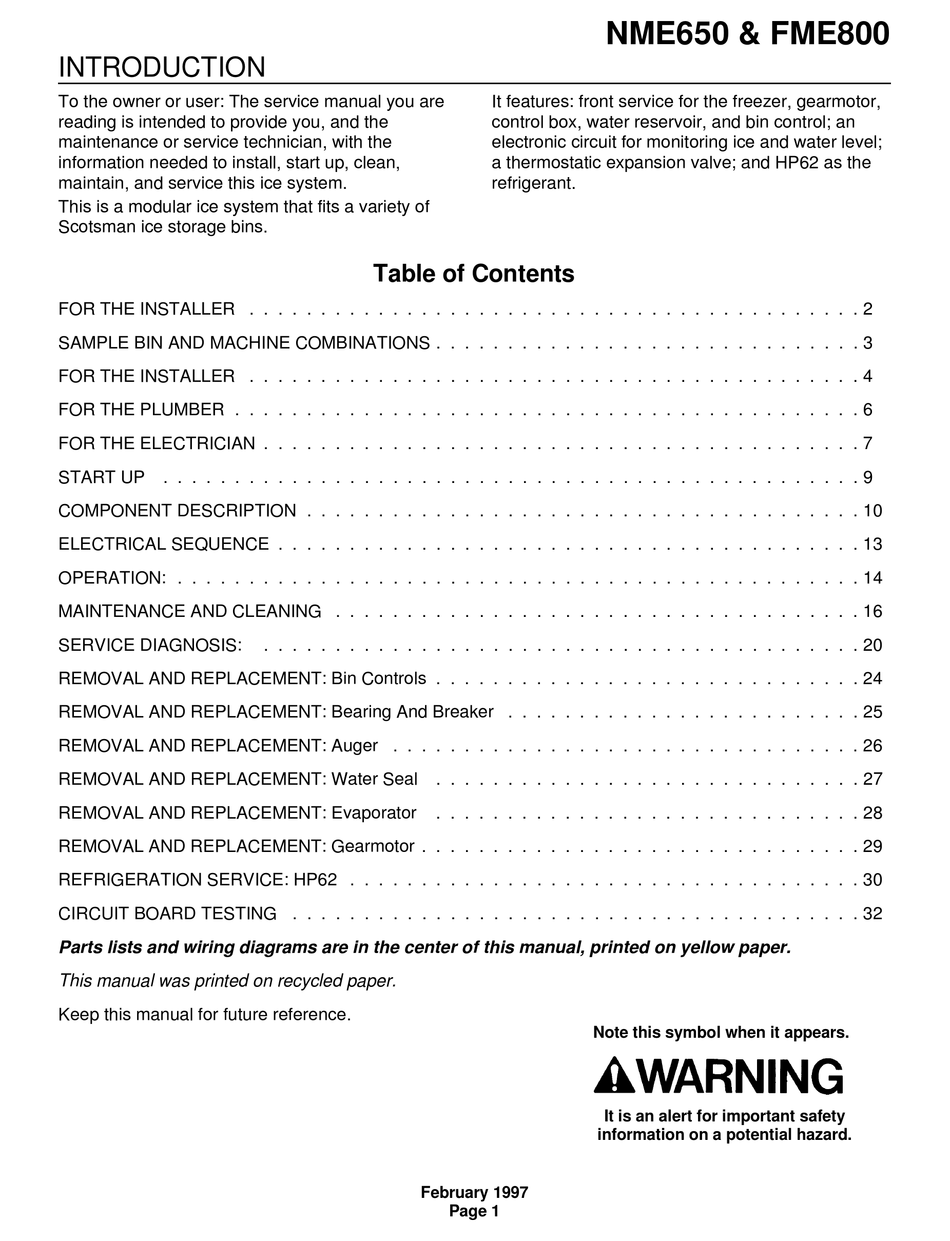 scotsman ac45 ice maker manual