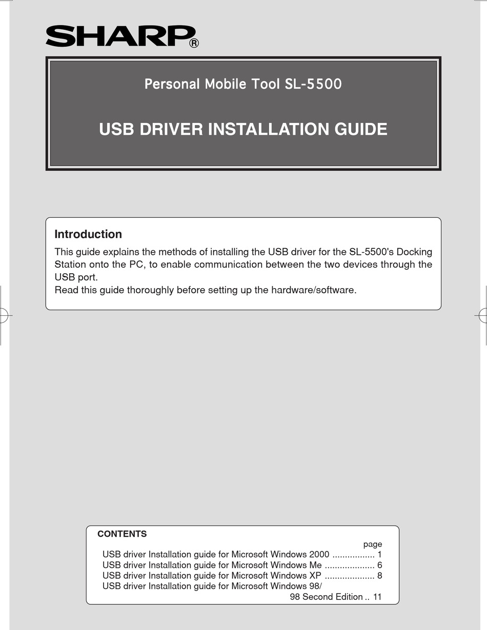 Sharp USB Devices Driver