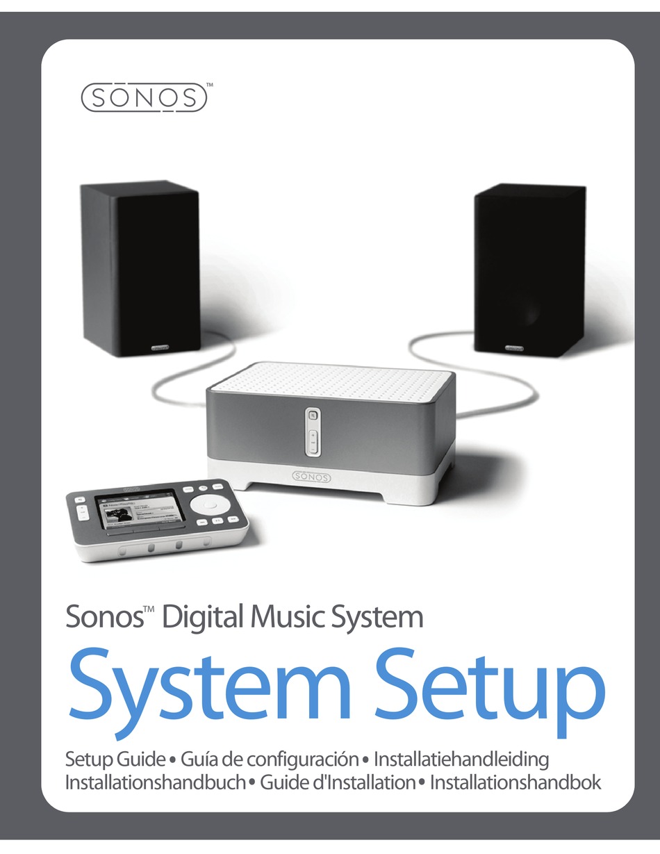 SONOS DIGITAL MUSIC SYSTEM SETUP MANUAL Pdf Download ManualsLib