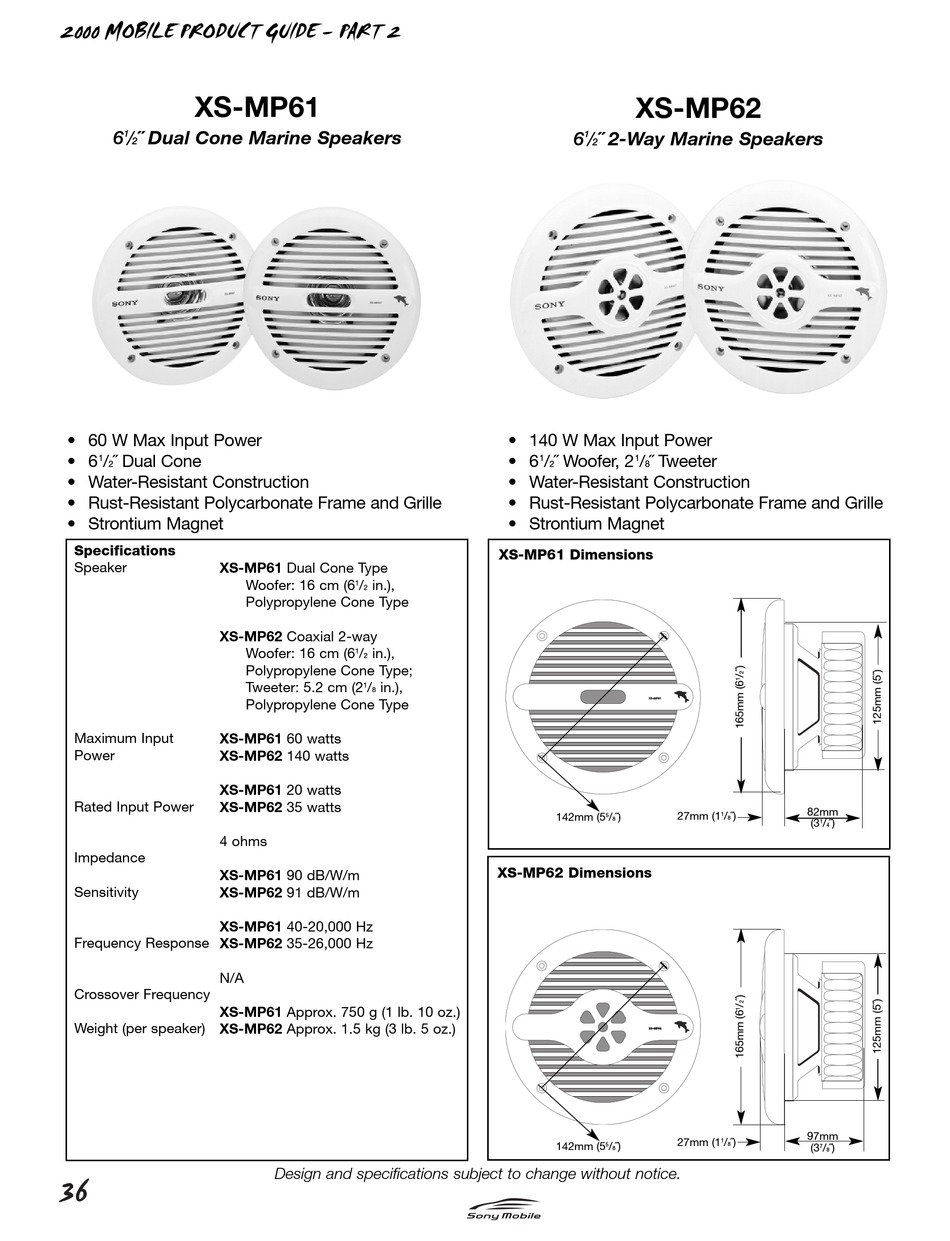 xs mp61 speakers