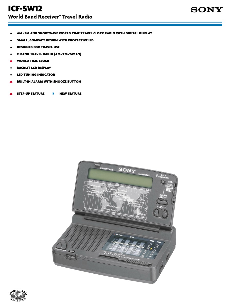 SONY ICF-SW12 SPECIFICATIONS Pdf Download | ManualsLib