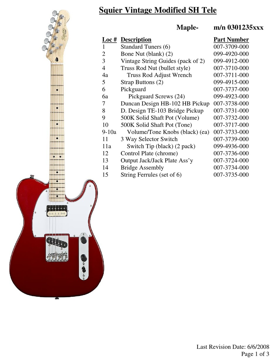 squier telecaster sh