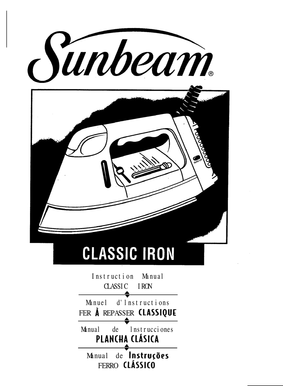 SUNBEAM 3956 INSTRUCTION MANUAL Pdf Download ManualsLib