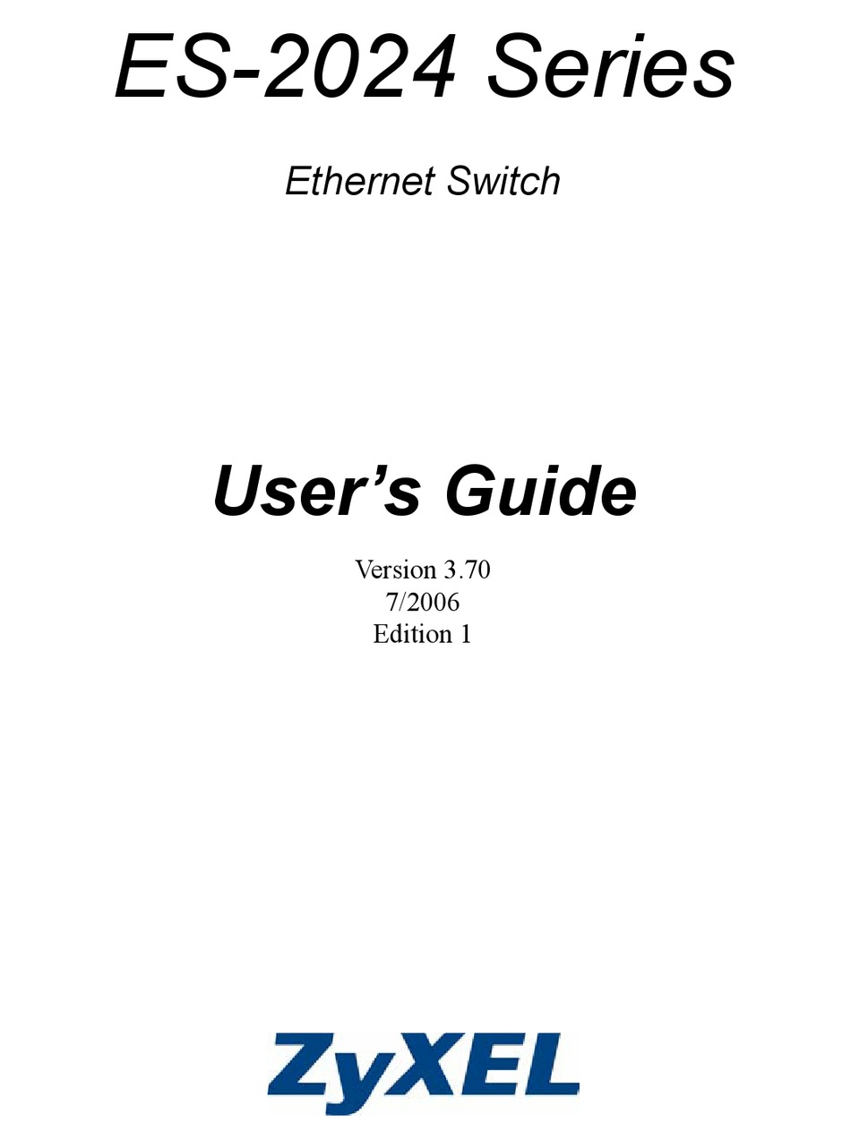 ZYXEL COMMUNICATIONS ZYXEL DIMENSION ES2025 USER MANUAL Pdf Download