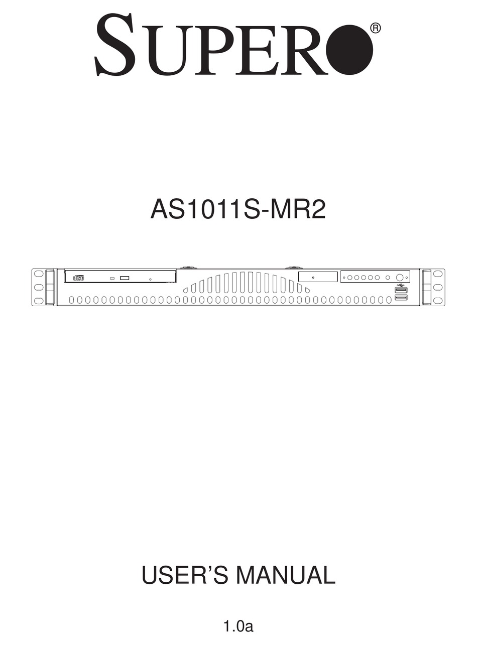 SUPERO AS-1011S-MR2 USER MANUAL Pdf Download | ManualsLib