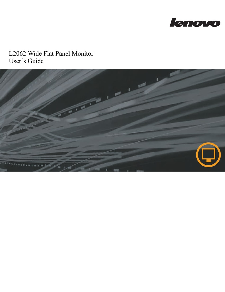 LENOVO L2062 WIDE FLAT PANEL MONITOR USER MANUAL Pdf Download | ManualsLib LENOVO L2062 WIDE FLAT PANEL MONITOR USER MANUAL Pdf... 