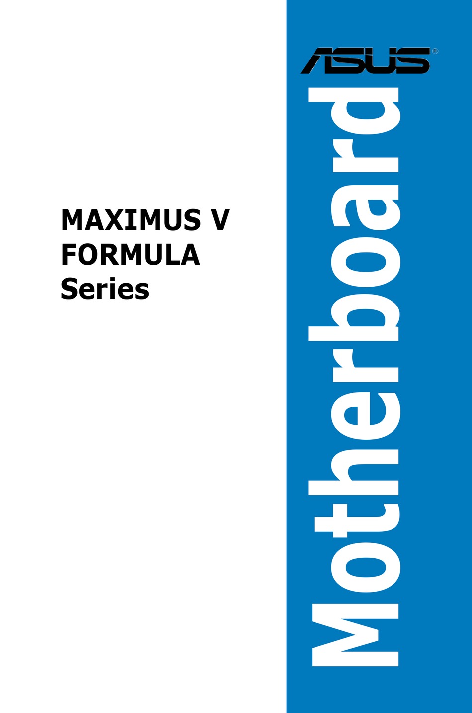 Asus Maximus V Formula Manual Pdf Download Manualslib