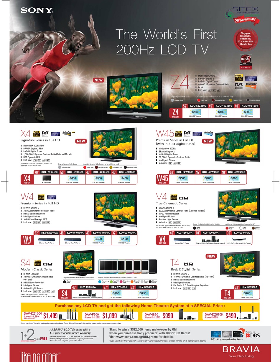 SONY BRAVIA KLV-46W400A BROCHURE Pdf Download | ManualsLib