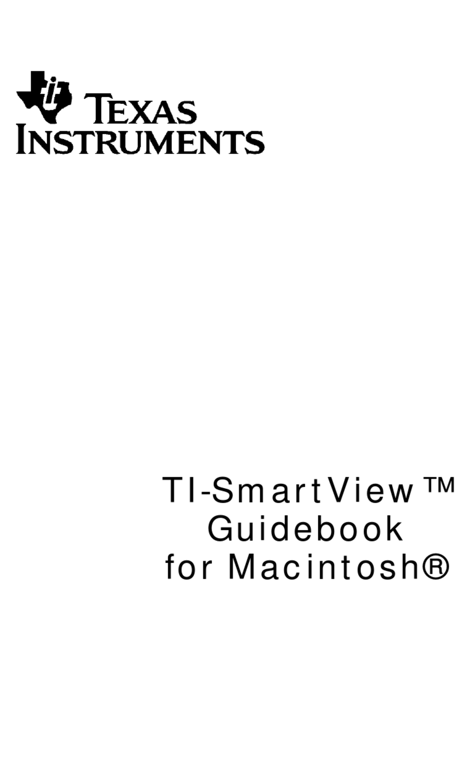 TI SMARTVIEW MANUAL BOOK Pdf Download ManualsLib