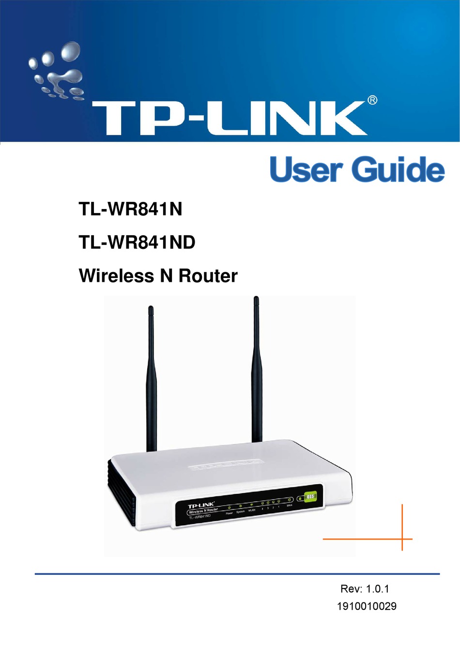 Tp Link Tl Wr841n User Manual Pdf Download Manualslib