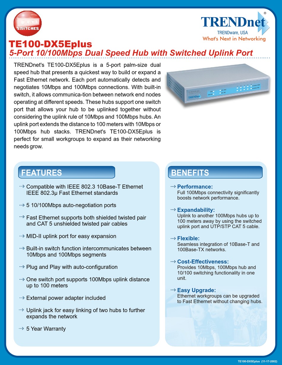 TE100DX5EPLUS SPECIFICATIONS Pdf Download ManualsLib