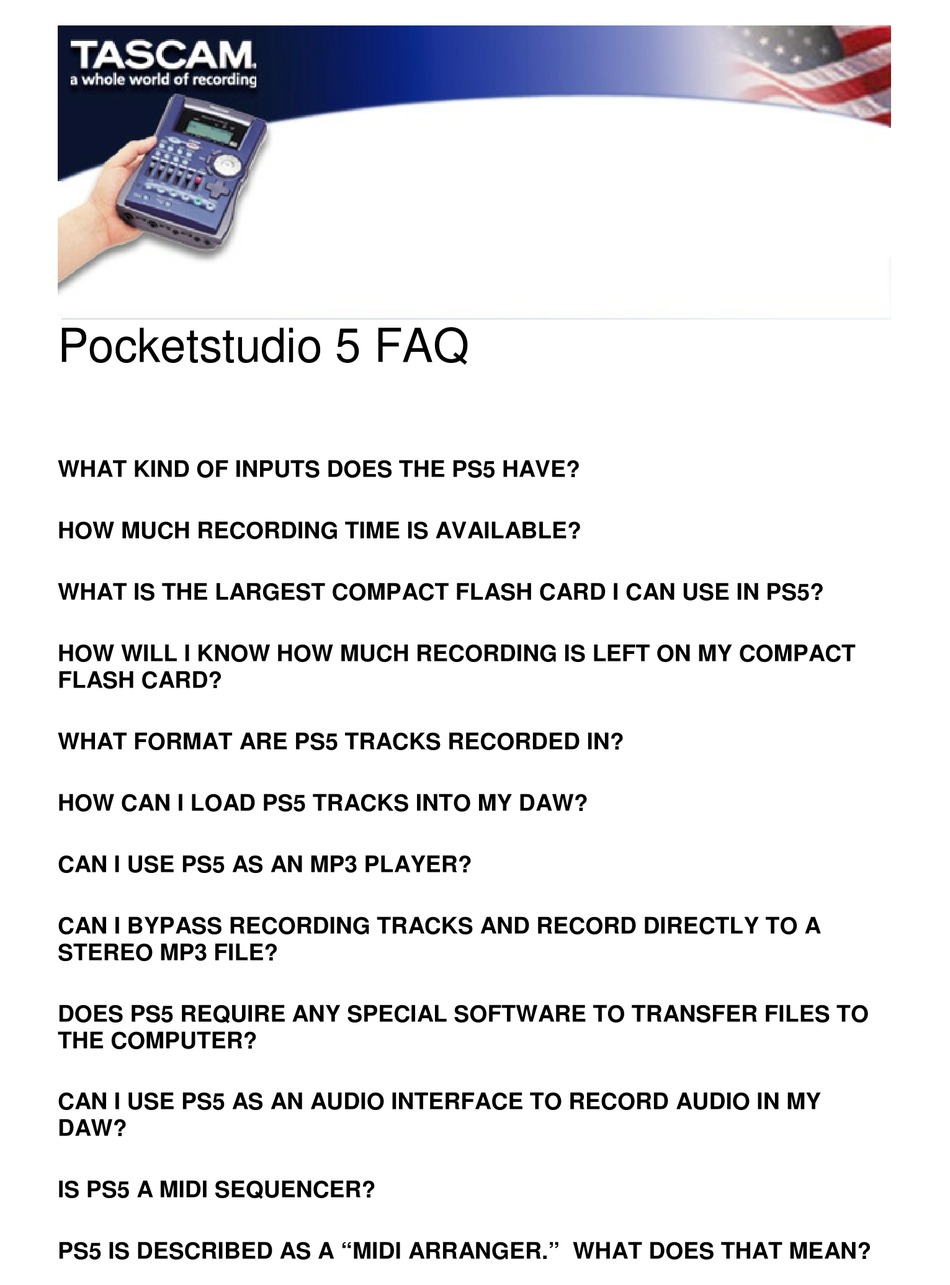 tascam-pocketstudio-5-frequently-asked-questions-manual-pdf-download