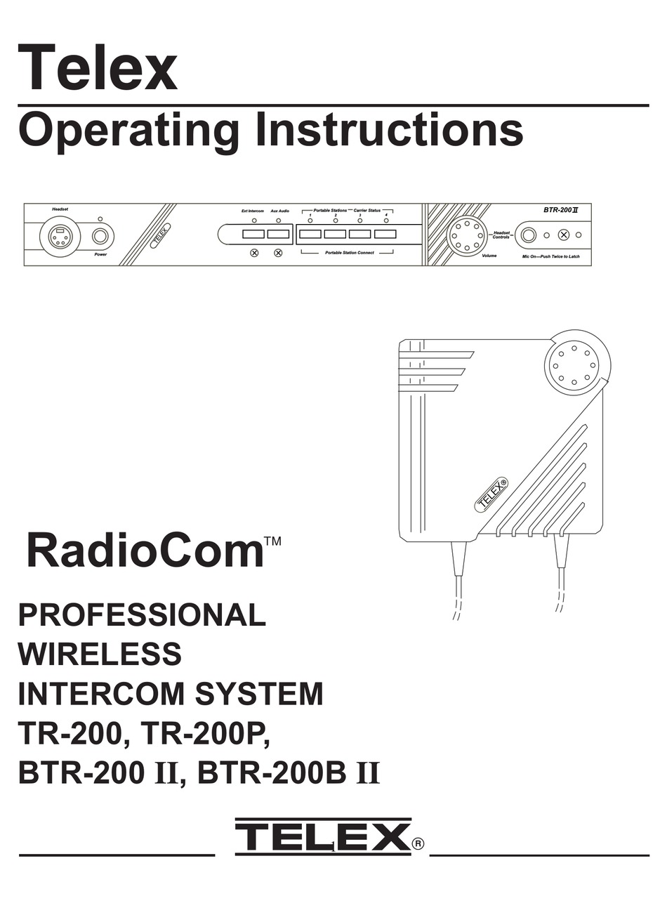 TELEX BTR-200 II 2 WIRELESS RECEIVER 