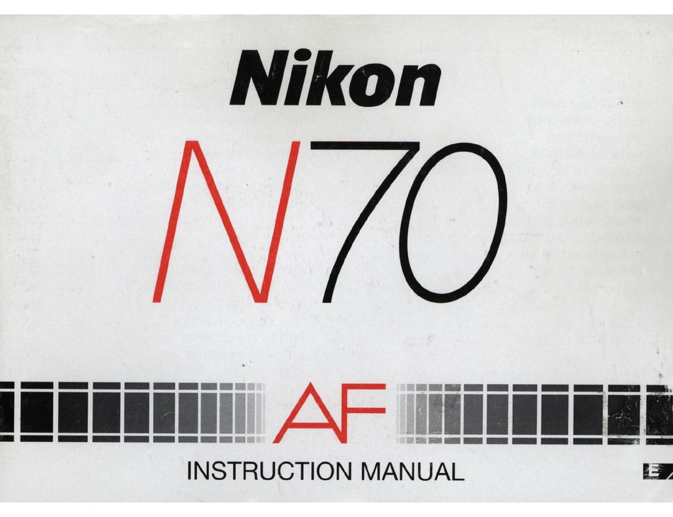 Nikon N70 Af Instruction Manual Pdf Download Manualslib