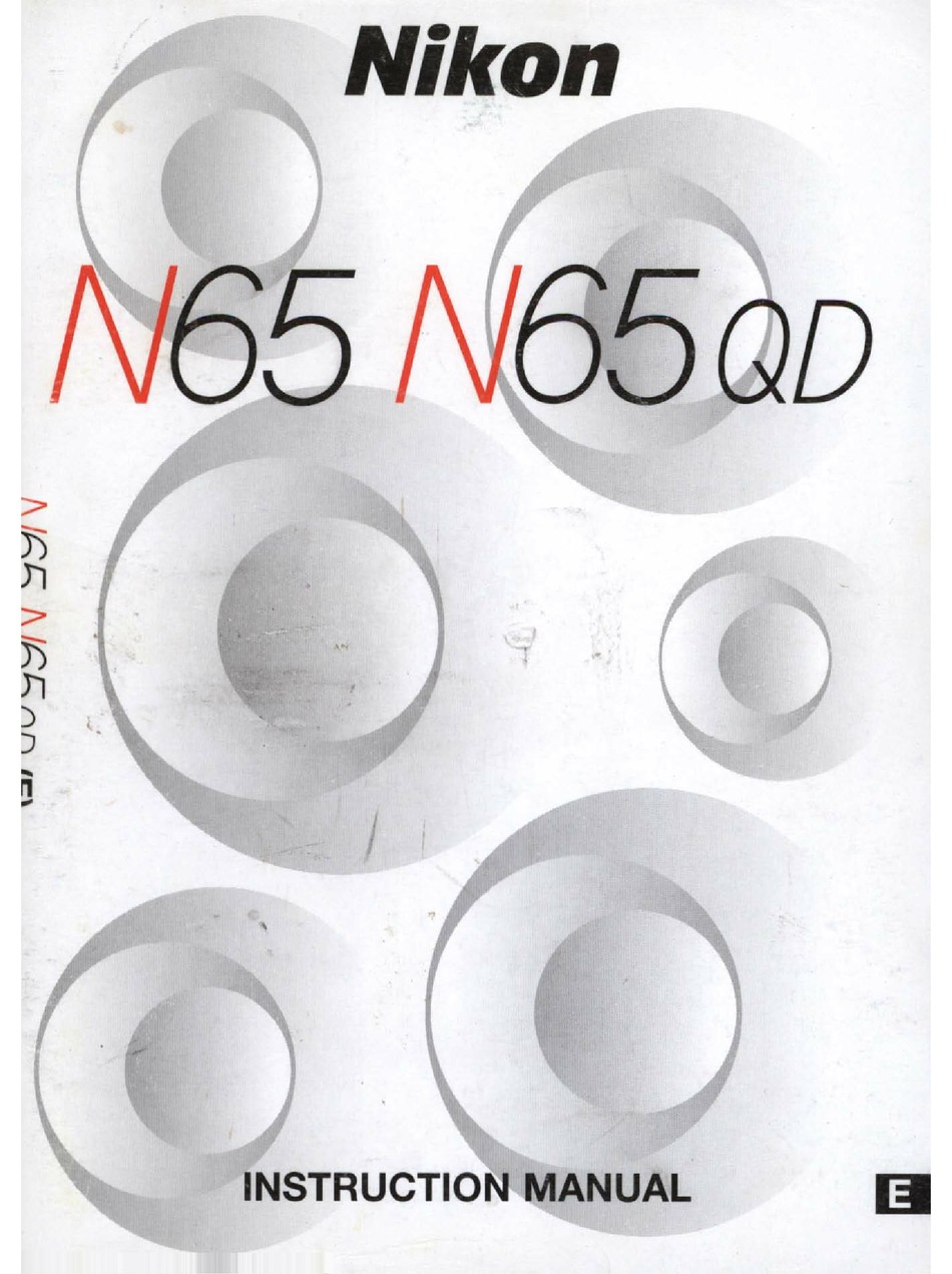 Nikon N65 Instruction Manual Pdf Download Manualslib