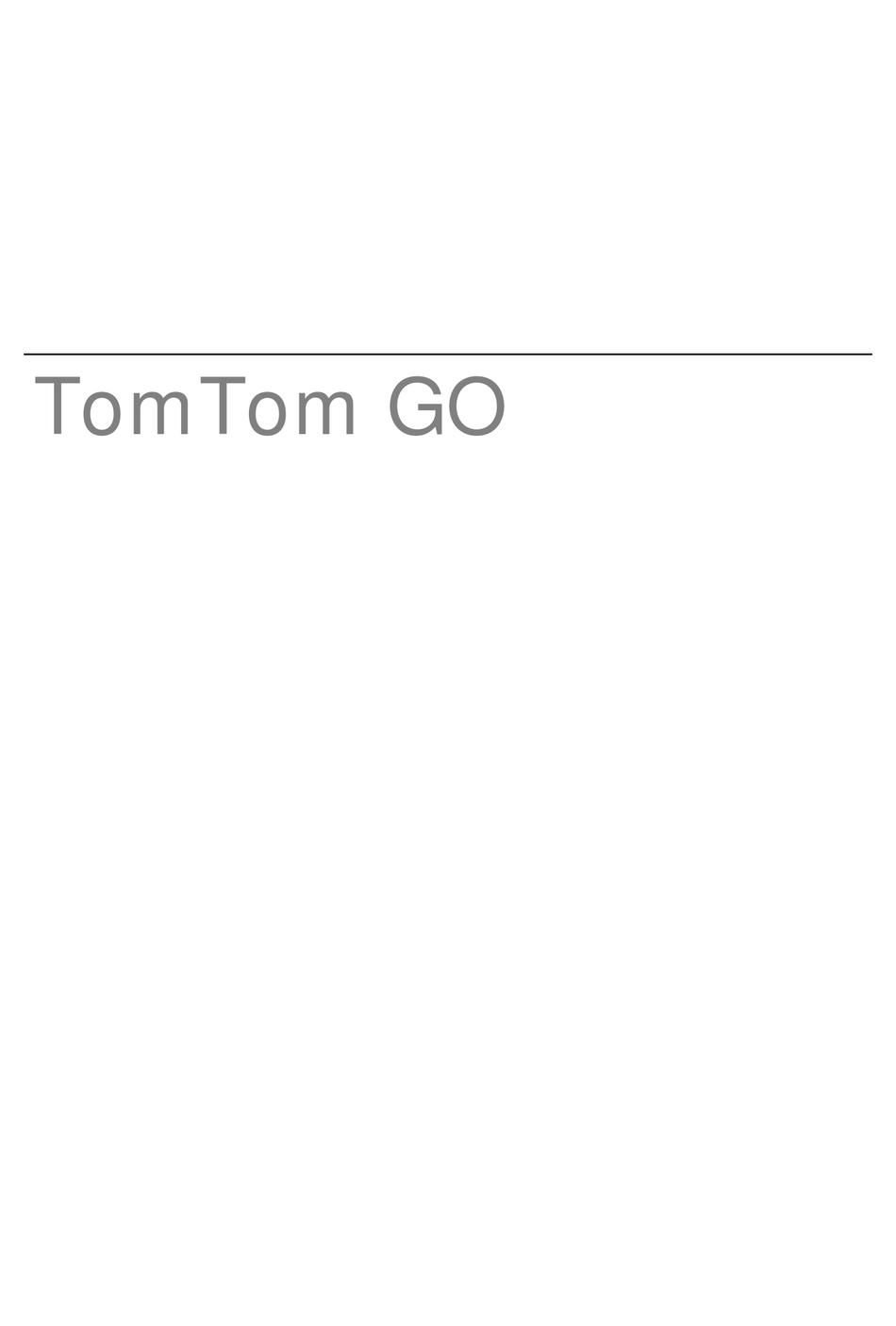 TOMTOM GO 520 USER MANUAL Pdf Download | ManualsLib