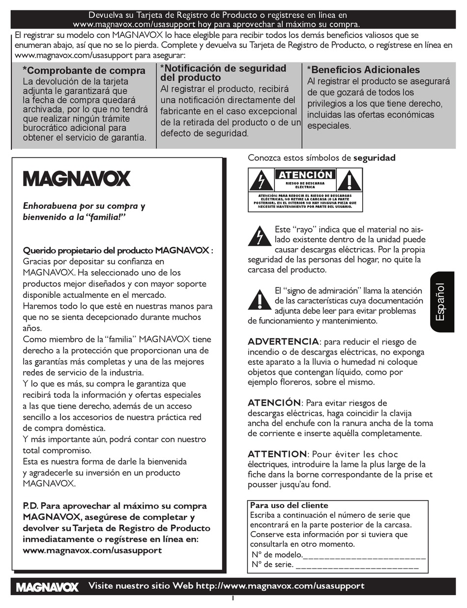 MAGNAVOX 19MF337B-27B MANUAL Pdf Download | ManualsLib