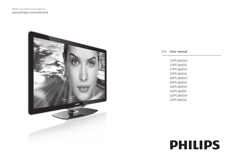 PHILIPS 32PFL8605H USER MANUAL Pdf Download | ManualsLib