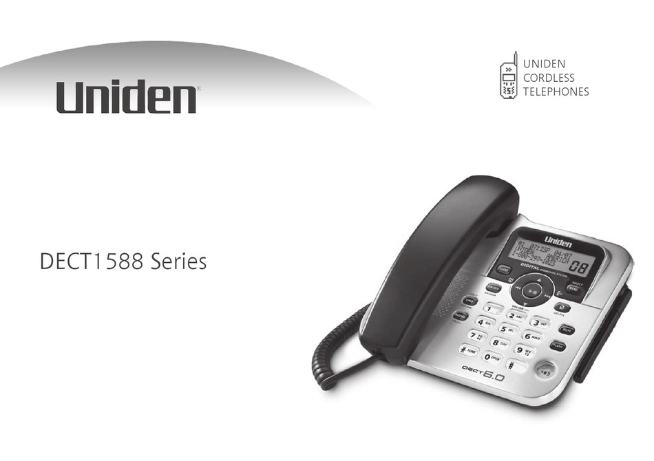 UNIDEN DECT1588-2 USER MANUAL Pdf Download | ManualsLib