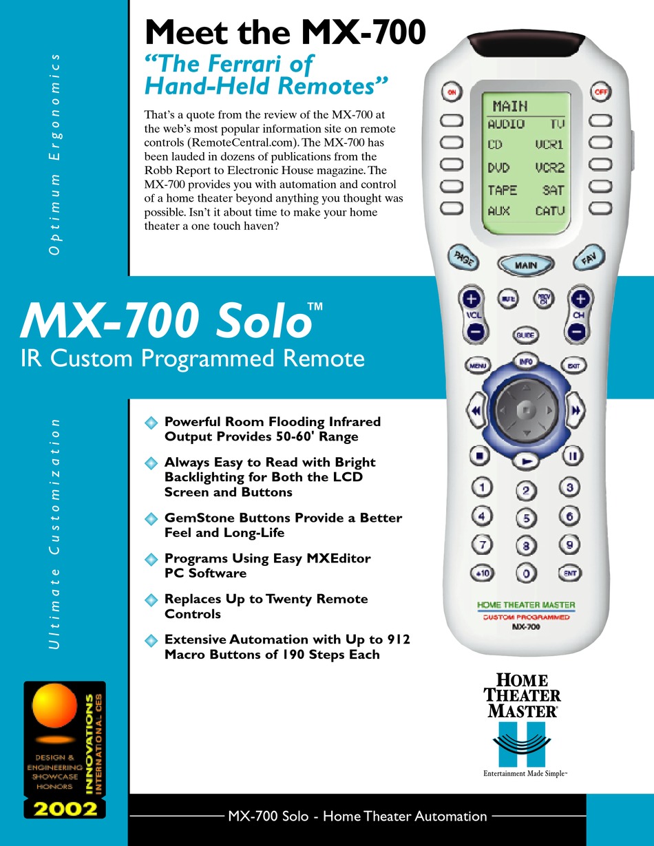 universal remote mx 780 software download