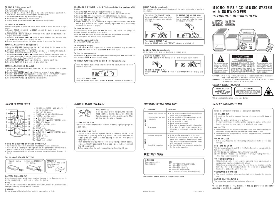 VENTURER CMP6937 OPERATING INSTRUCTIONS Pdf Download ManualsLib