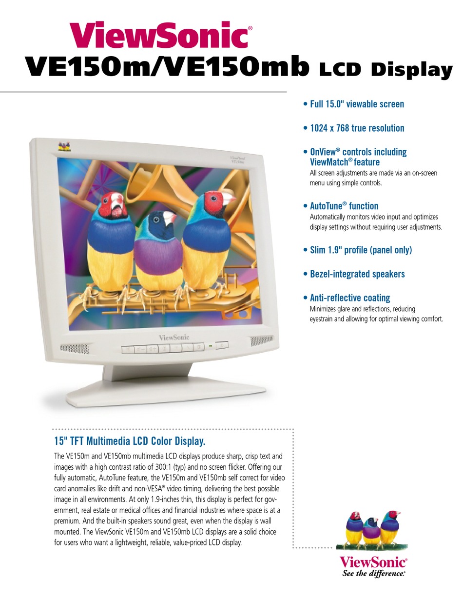 viewsonic ve150