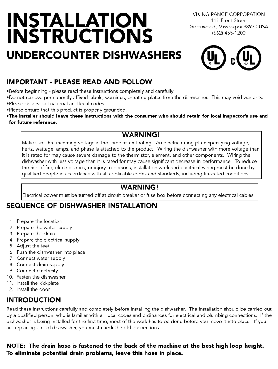 viking dishwasher dfud042