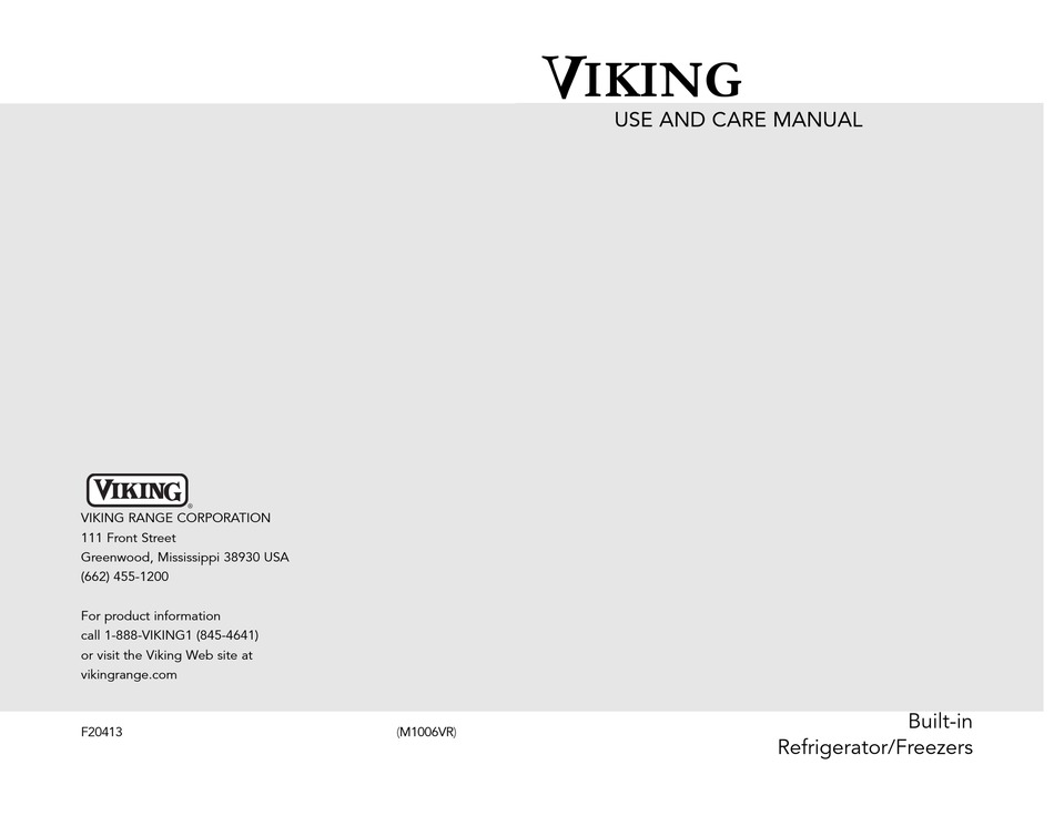 VIKING PROFESSIONAL DFFB530 USE AND CARE MANUAL Pdf Download ManualsLib