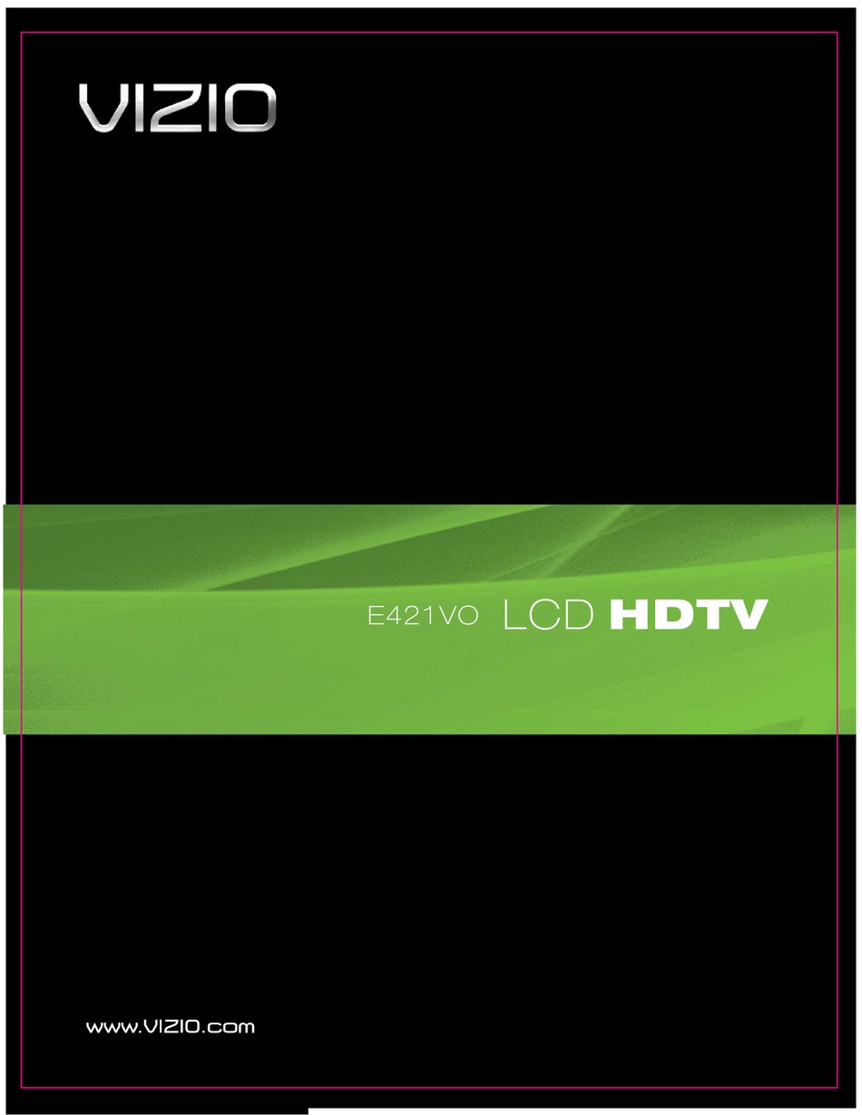 VIZIO E421VO USER MANUAL Pdf Download | ManualsLib