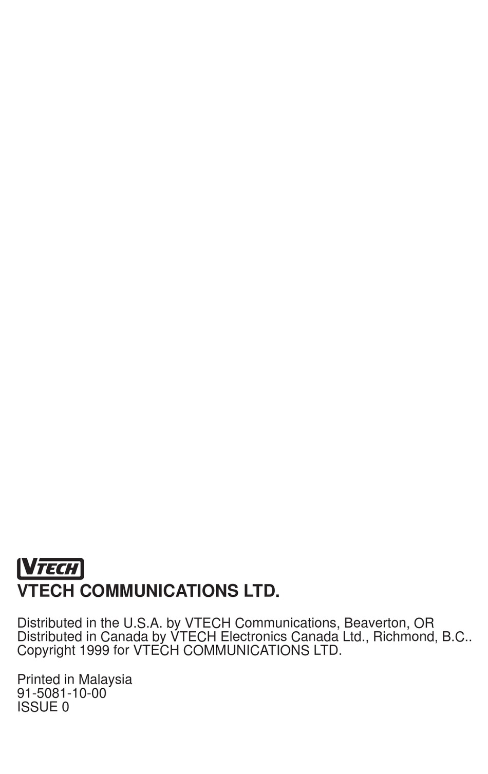 VTECH VT 9125 USER MANUAL Pdf Download ManualsLib