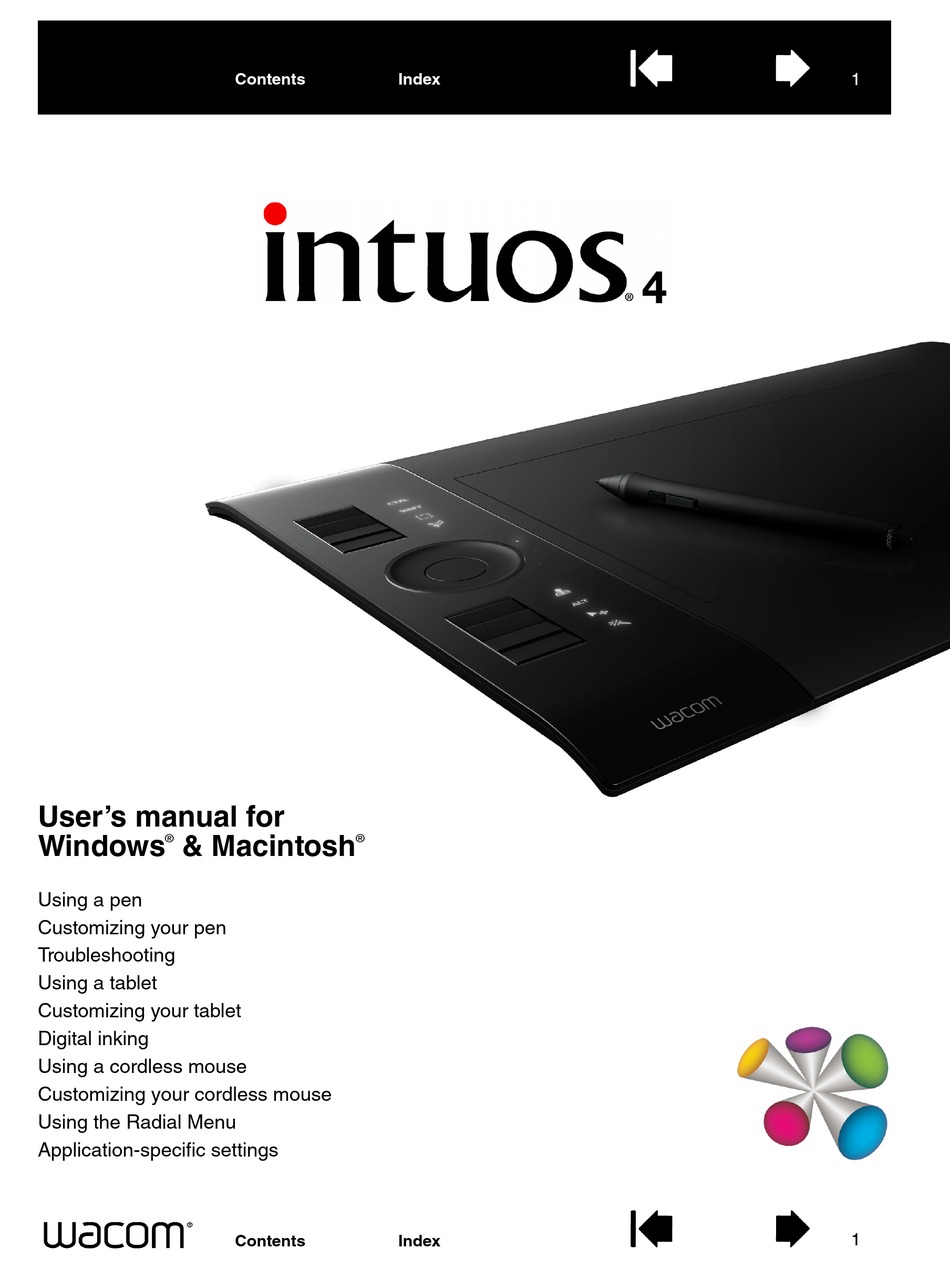 WACOM INTUOS4 LARGE USER MANUAL Pdf Download | ManualsLib