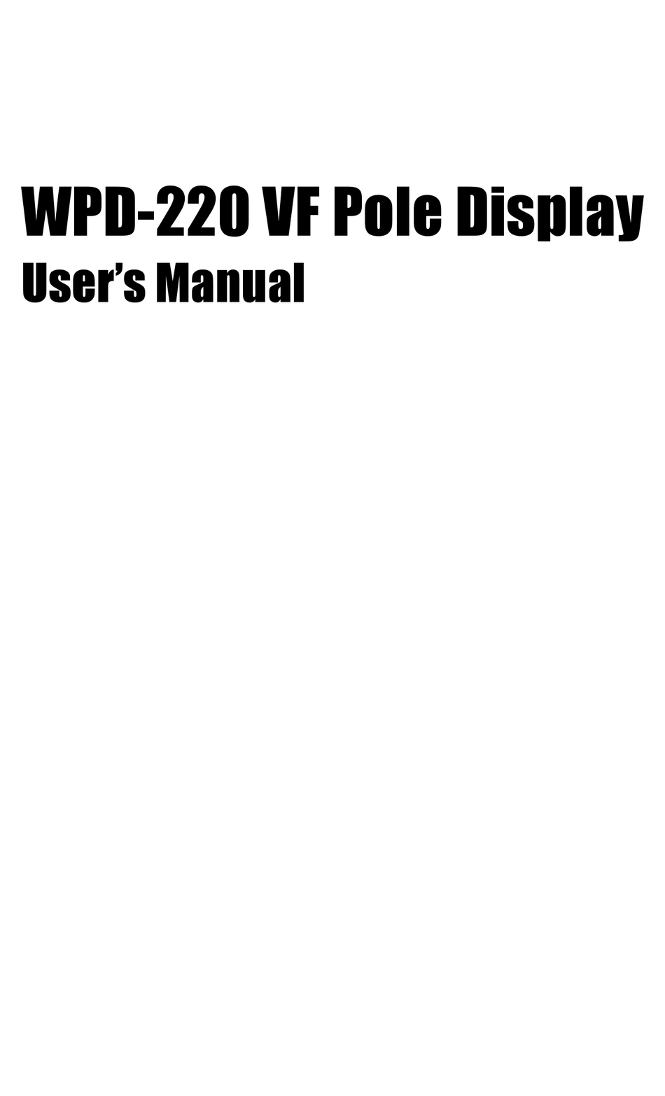 wasp-wpd220vf-user-manual-pdf-download-manualslib