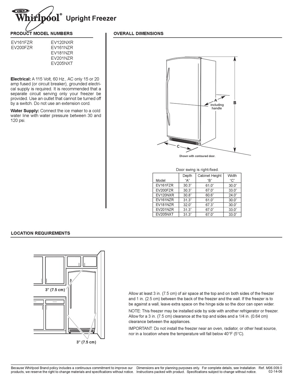 whirlpool ev205nxtn