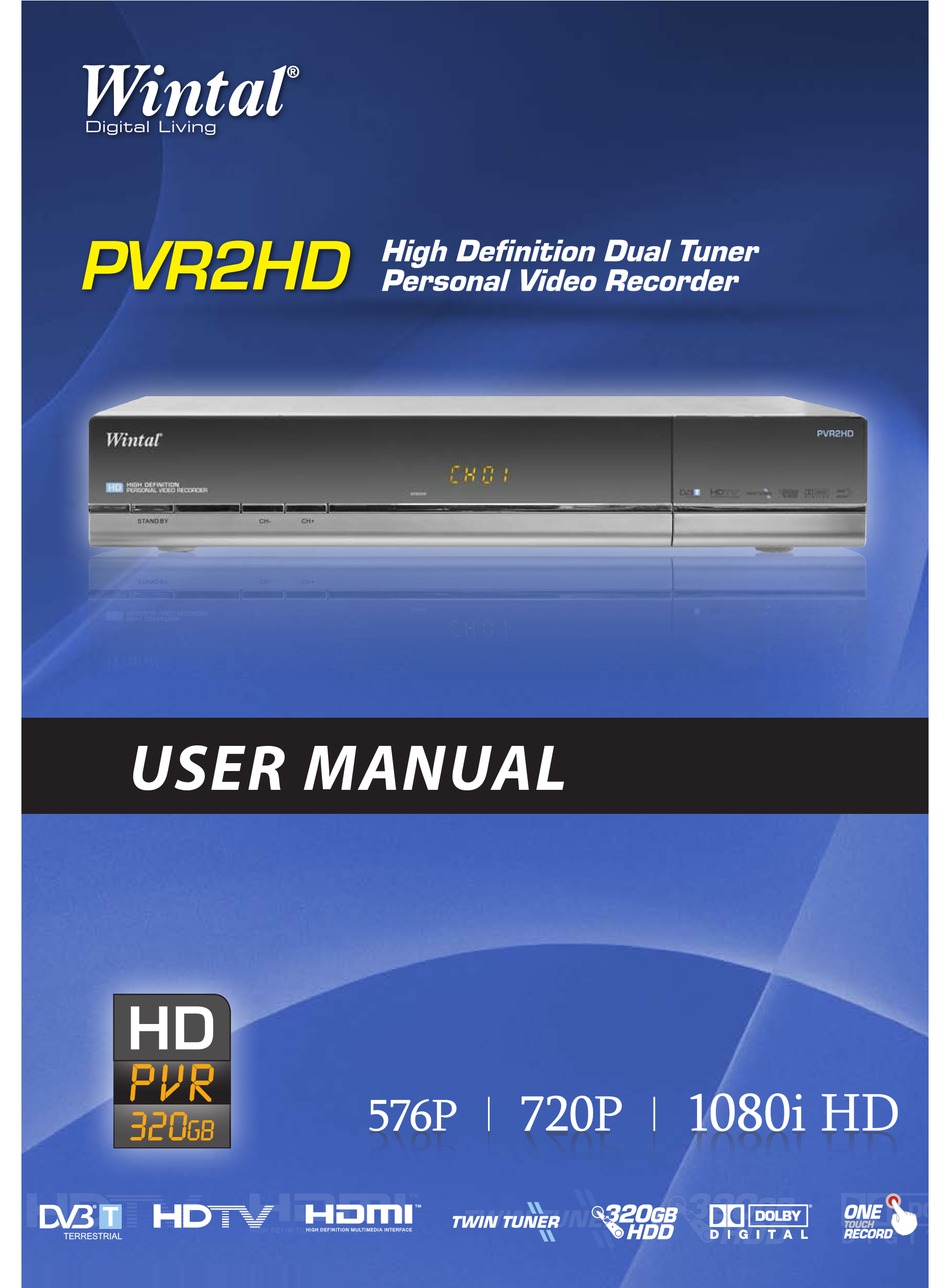 Wintal Pvr Hd User Manual Pdf Download Manualslib