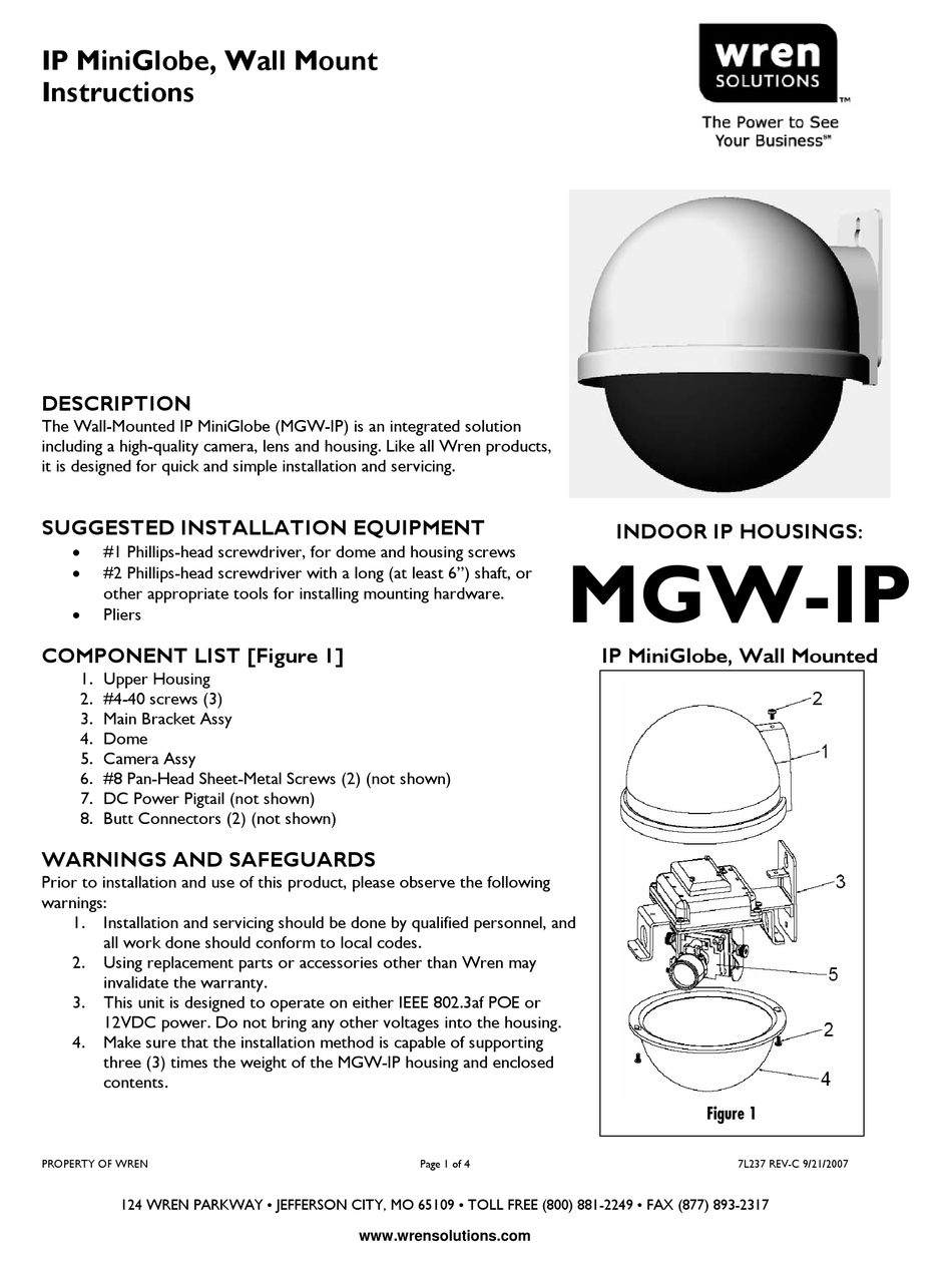 WREN MINIGLOBE IPMGW INSTALL MANUAL Pdf Download ManualsLib