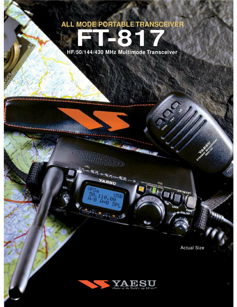 YAESU FT-817ND BROCHURE & SPECS Pdf Download | ManualsLib