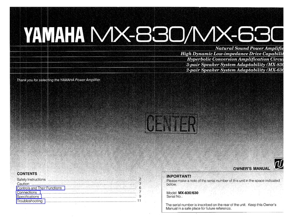Yamaha MX-630 MX-830 Lautsprecher Relais Speaker Protection Relay 