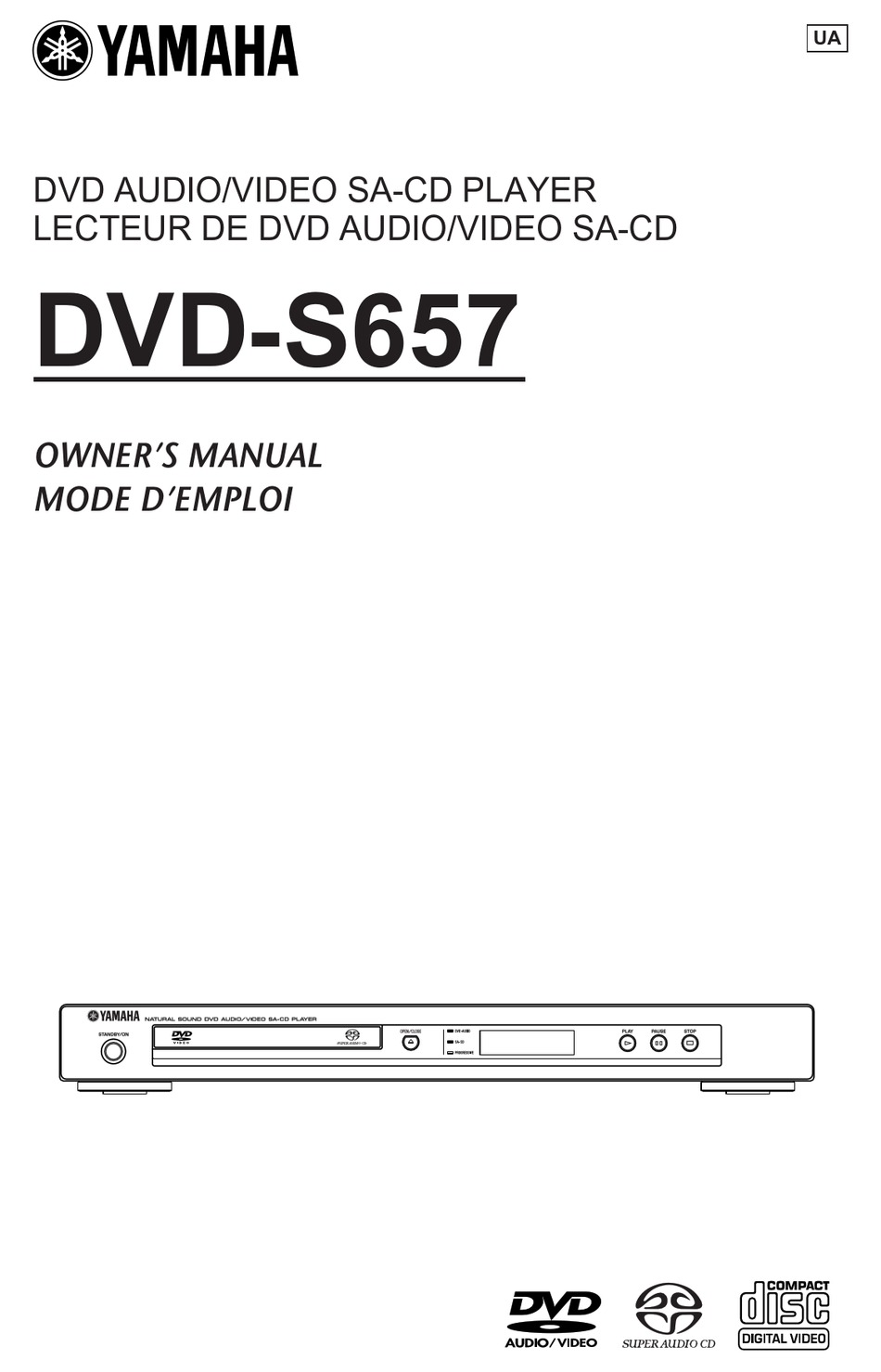 YAMAHA DVD-S657 OWNER'S MANUAL Pdf Download | ManualsLib