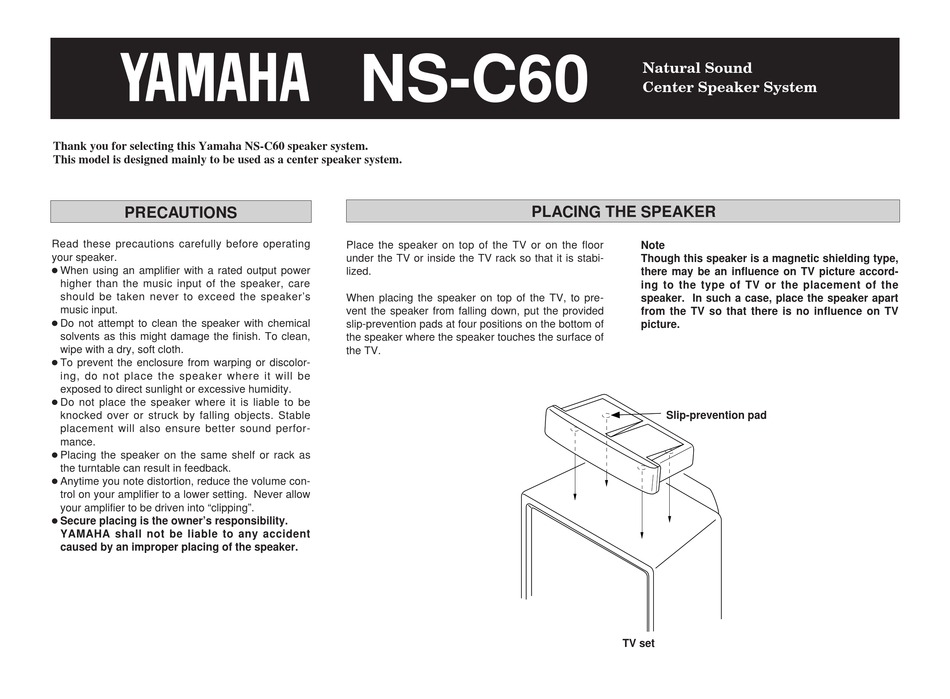 ns c60 yamaha