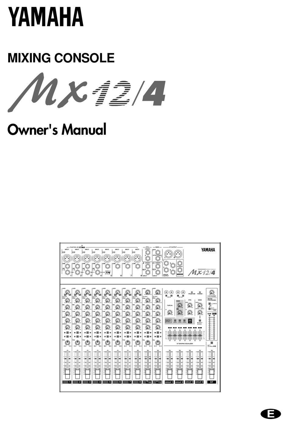 Yamaha Mx12 4 Owner S Manual Pdf Download Manualslib