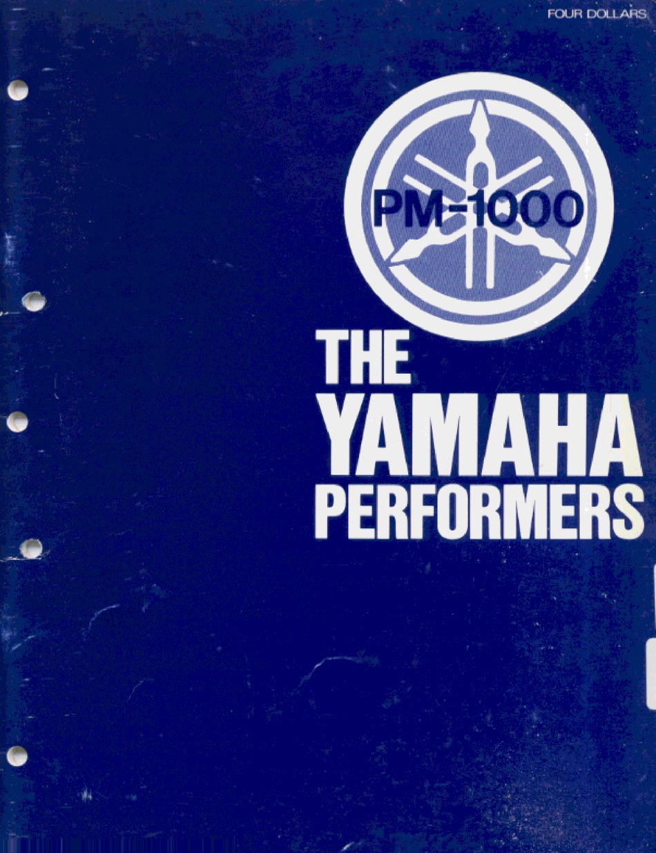 YAMAHA PM 1000 USER MANUAL Pdf Download ManualsLib