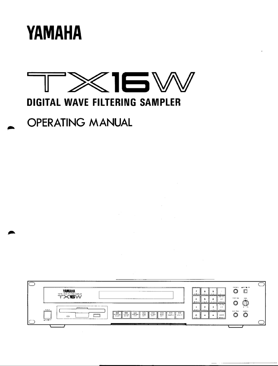 YAMAHA TX16W OPERATING MANUAL Pdf Download ManualsLib